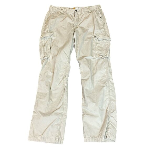 Carhartt Force Relaxed Fit Cargo Work Pant Beige Men's 38 #323H - Picture 1 of 8